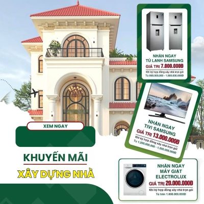 Khuyến mãi khi xây nhà tại quận 1 TPHCM
