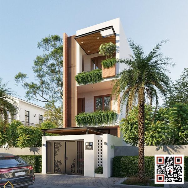 Thiết kế nhà phố 1 trệt 2 lầu Thiết kế nhà phố 1 trệt 2 lầu