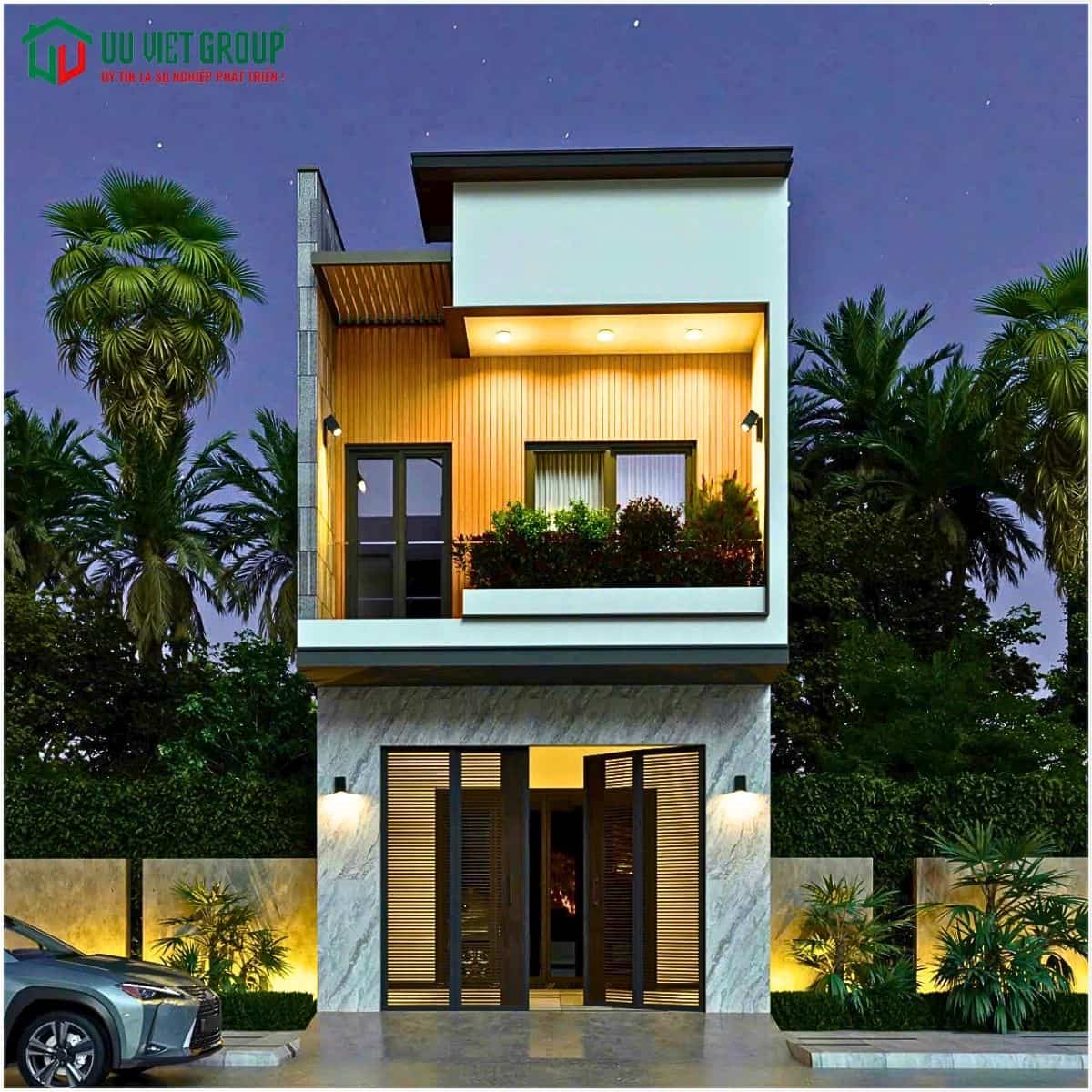 Nhà phố 1 trệt 1 lầu hiện đại