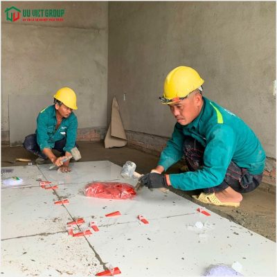 Thi công lát gạch nền