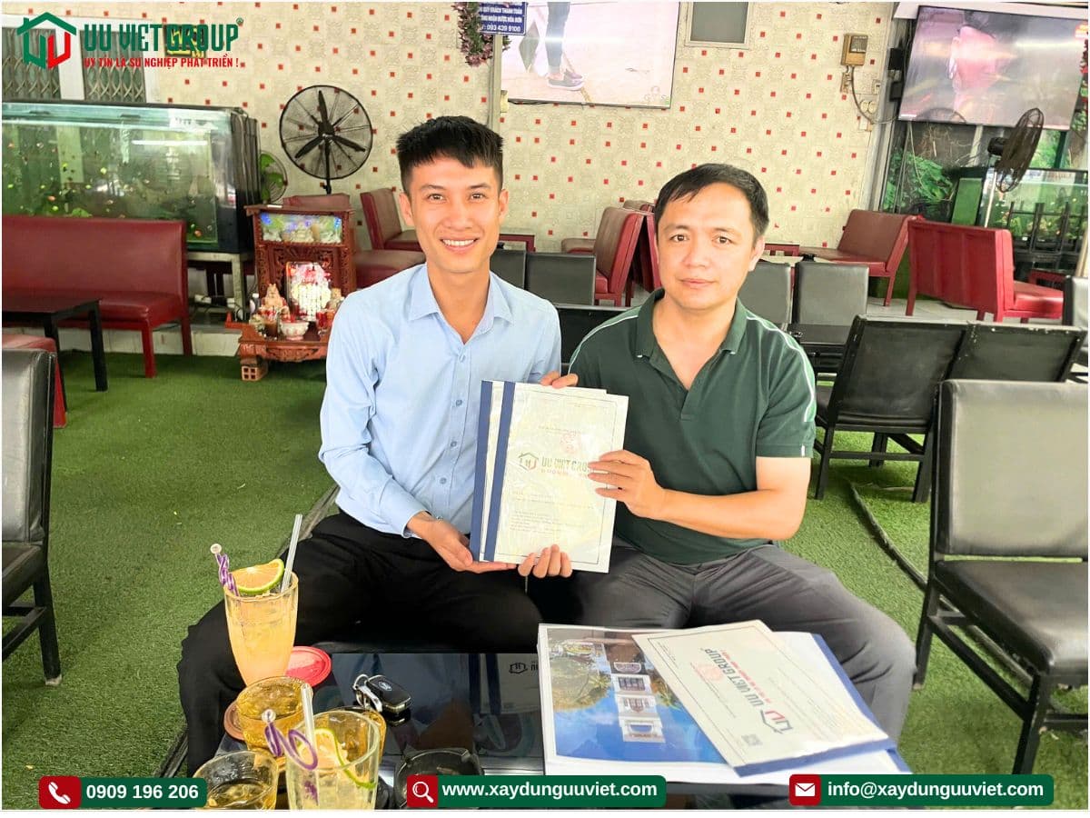 Ký hợp đồng xây nhà mới quận Tân Phú