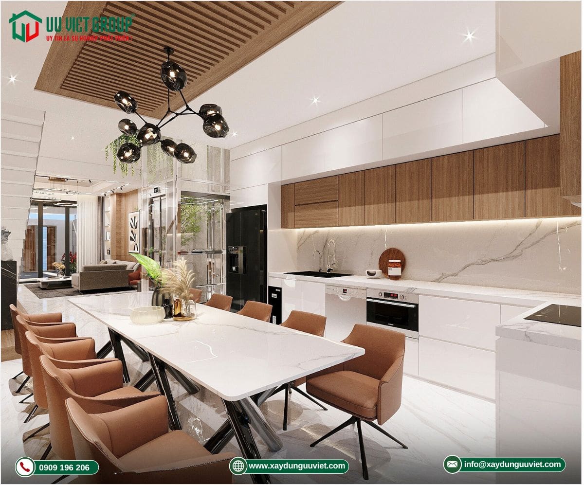 Nhà phố 1 trệt 2 lầu