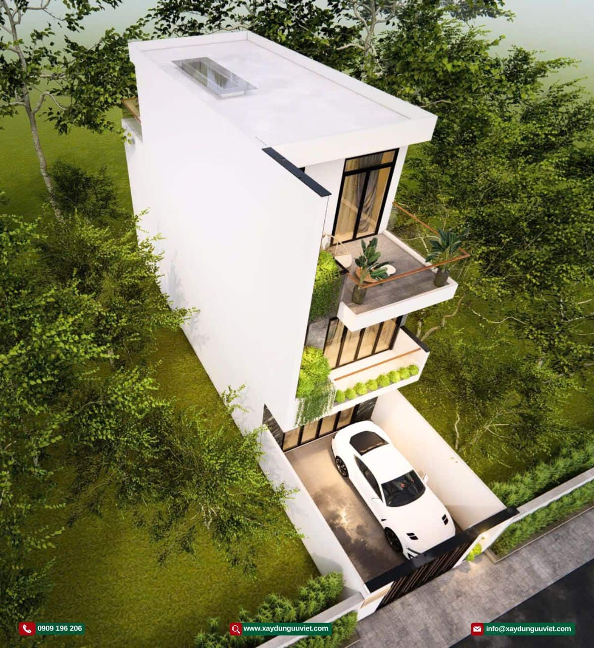 Mẫu nhà phố hiện đại