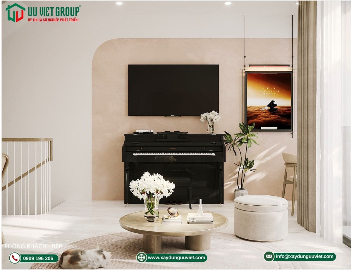 Mẫu nhà phố 1 trệt 2 lầu