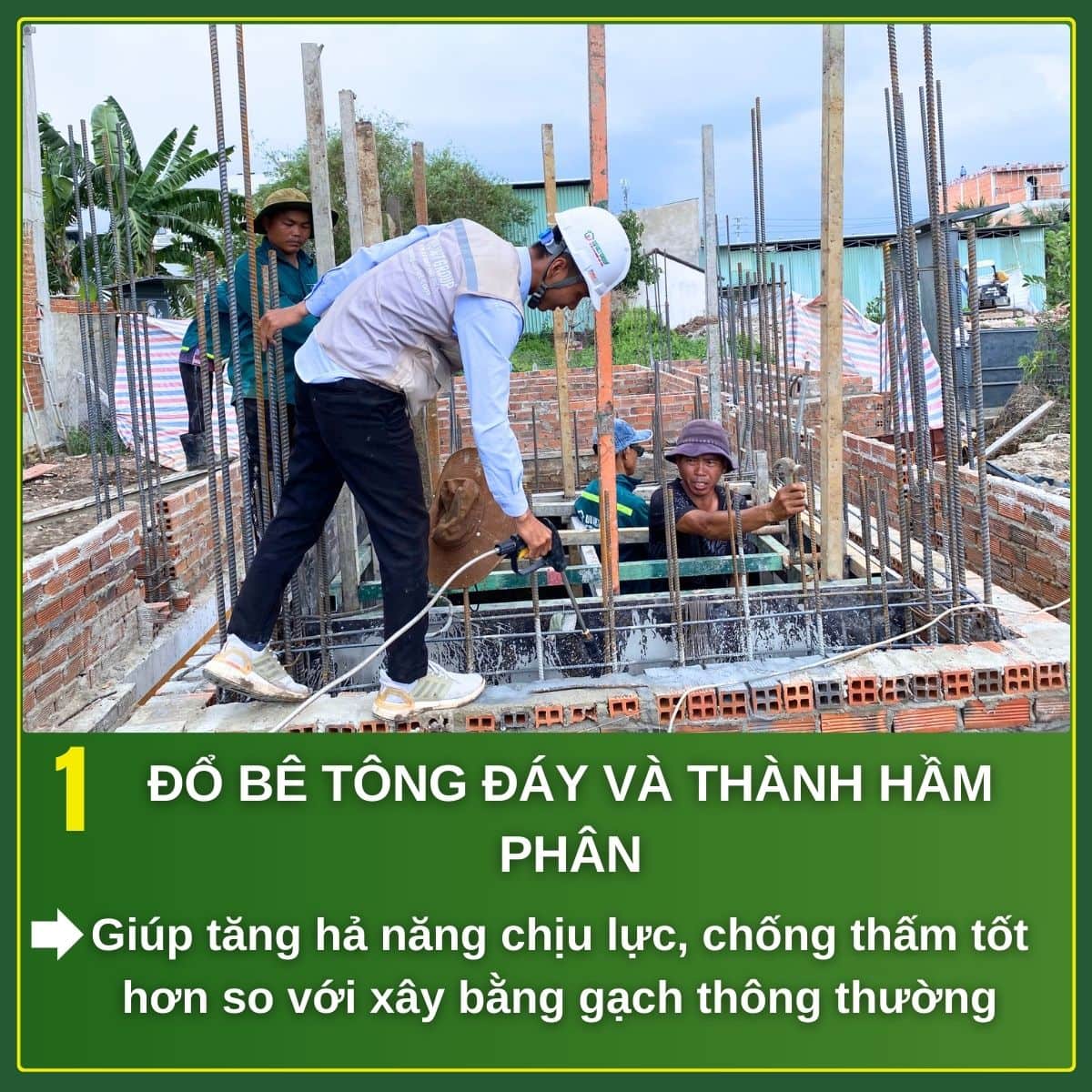 áp dụng thi công phần thô