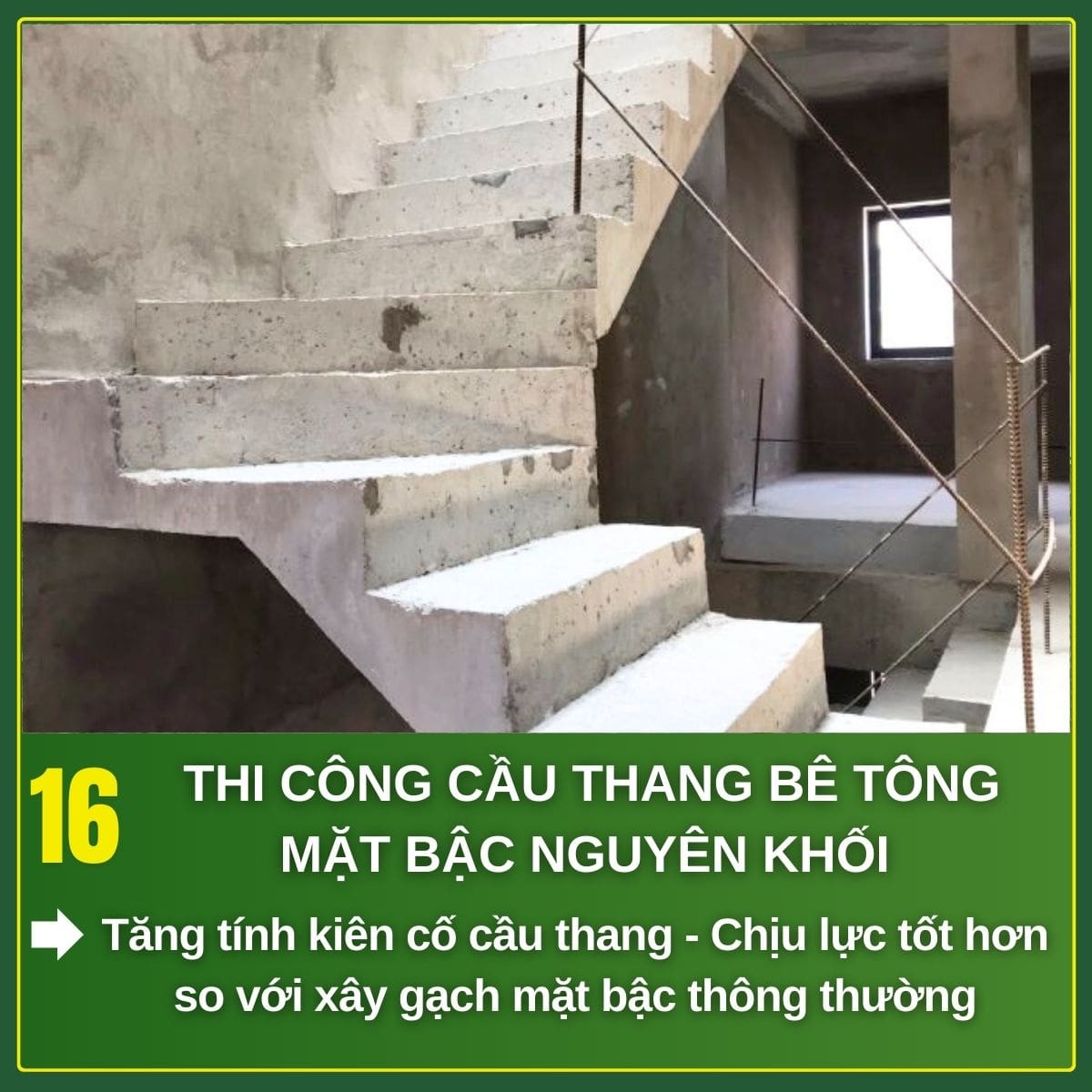 áp dụng thi công phần thô