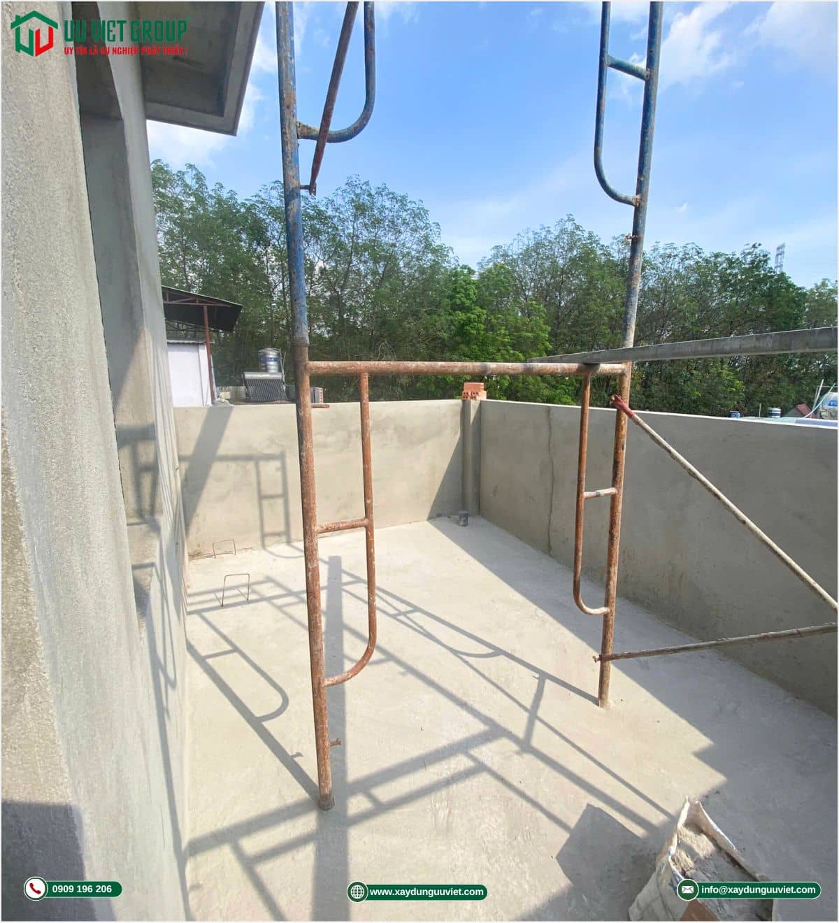 Tiến độ thi công nhà phố