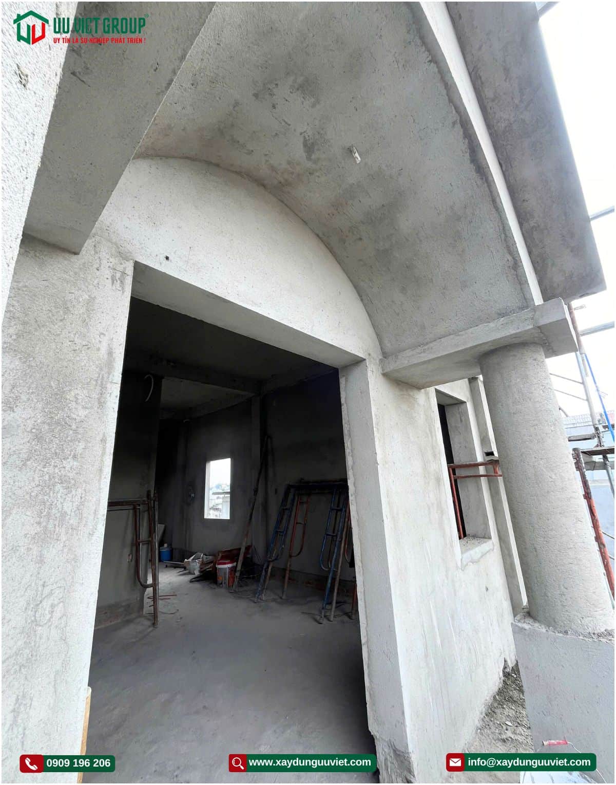 Tiến độ xây nhà phố tại Bình Dương