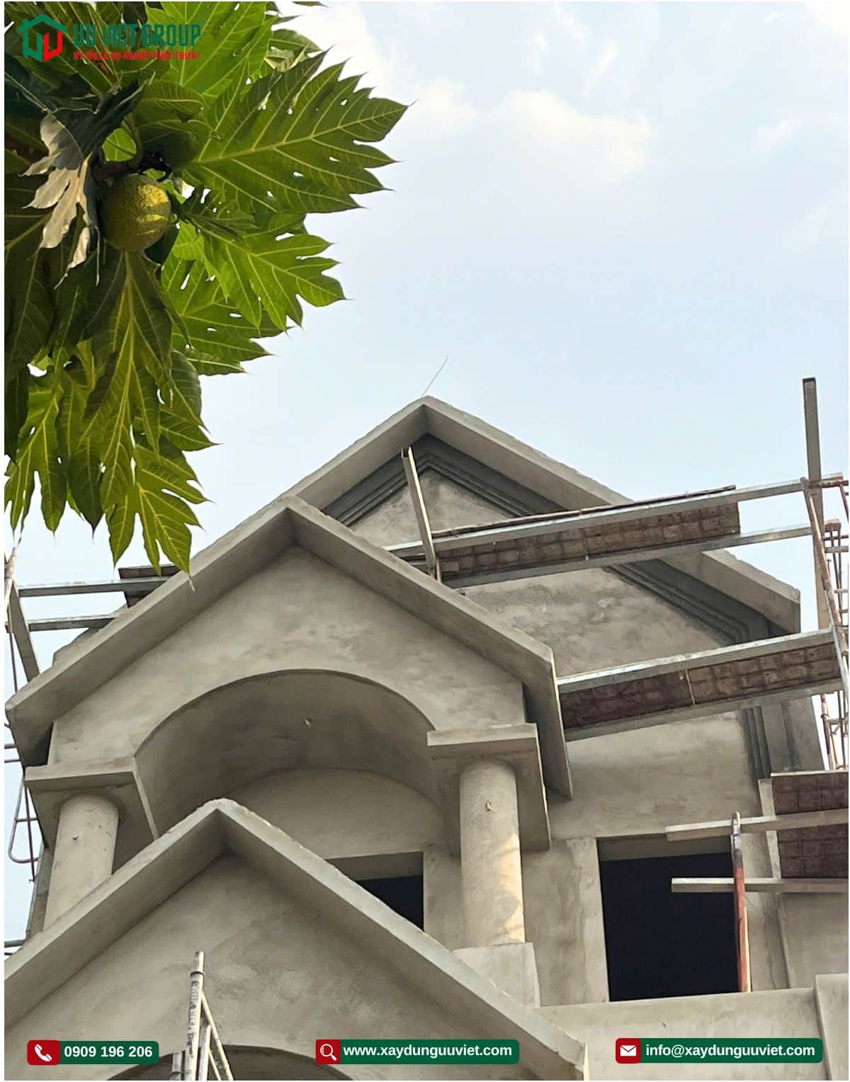 Tiến độ xây nhà phố tại Bình Dương