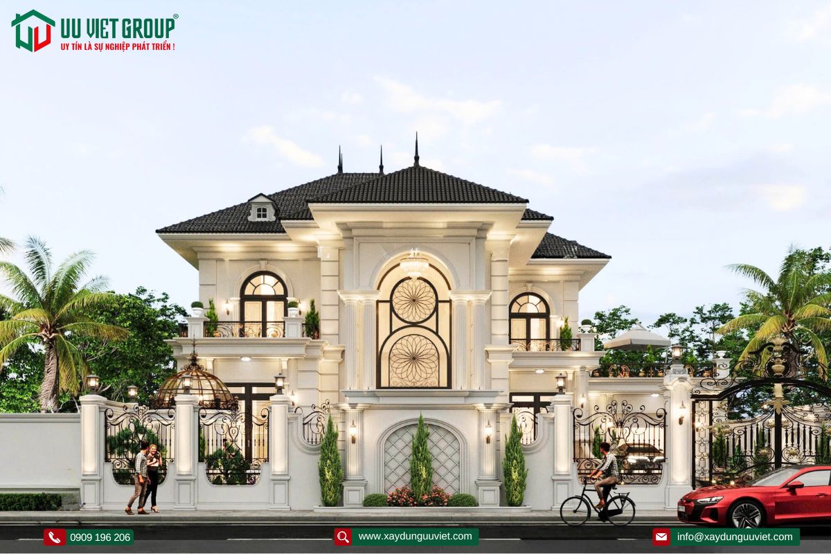 biệt thự tâng cổ điển 2 tầng