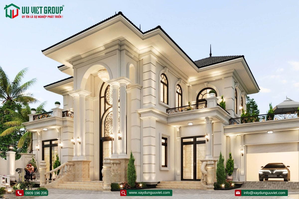 biệt thự tâng cổ điển 2 tầng