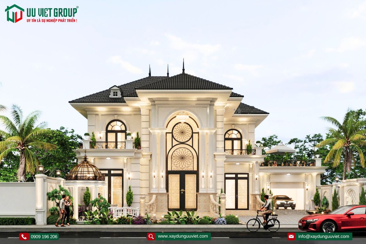 biệt thự tâng cổ điển 2 tầng