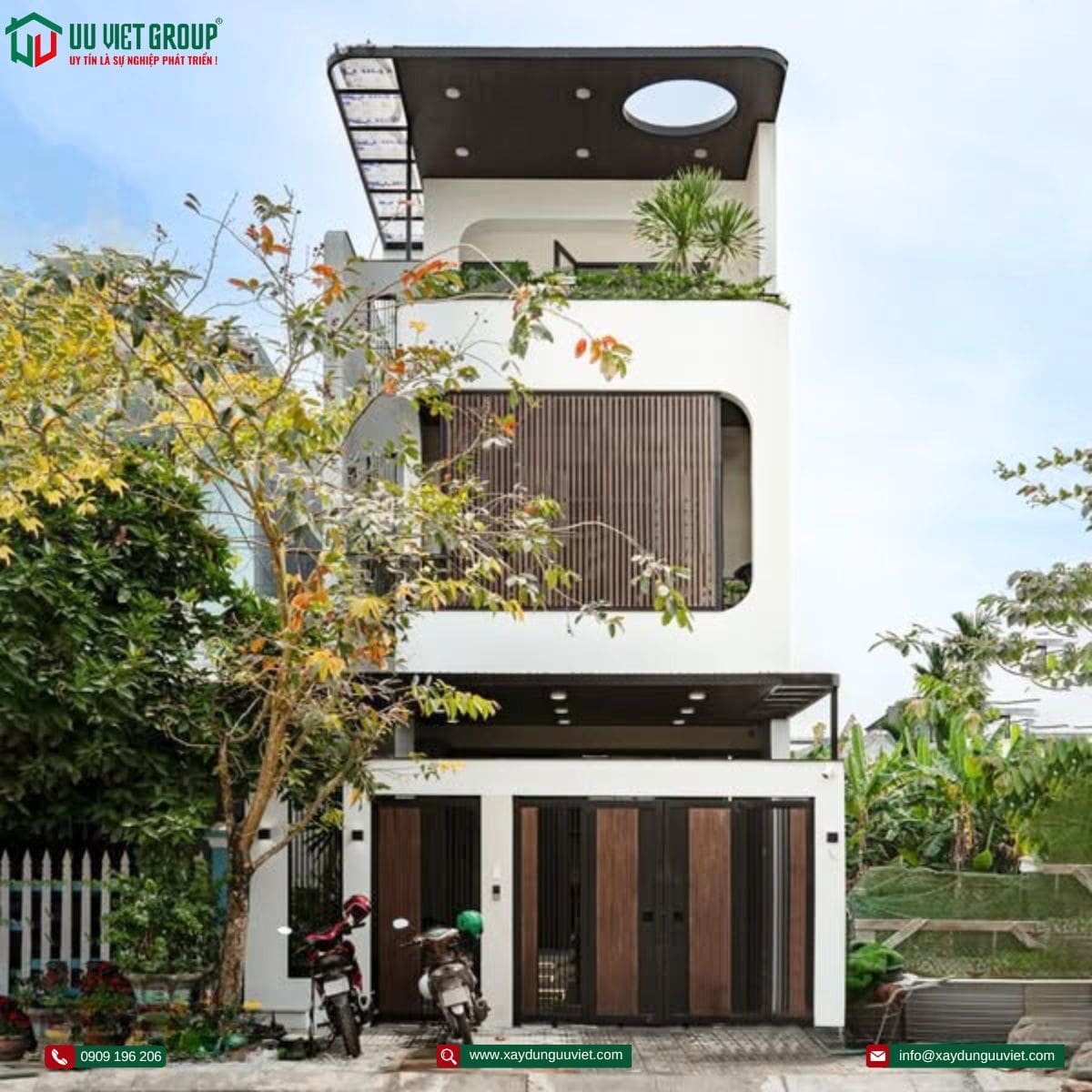 Hoàn thành nhà phố hiện đại