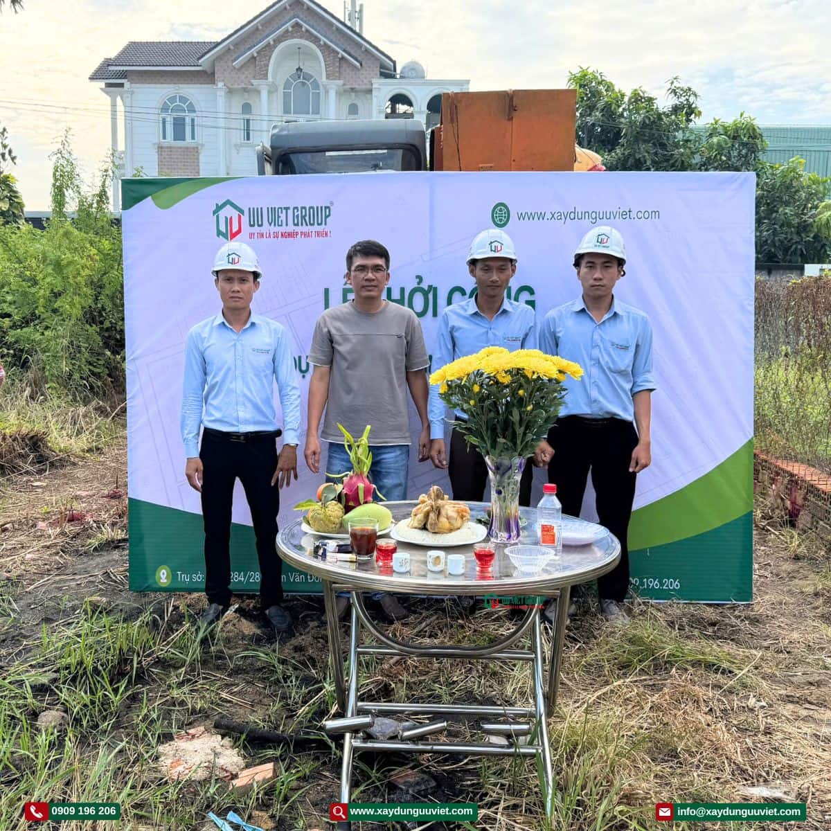 Khởi công xây nhà mới tại Hóc Môn