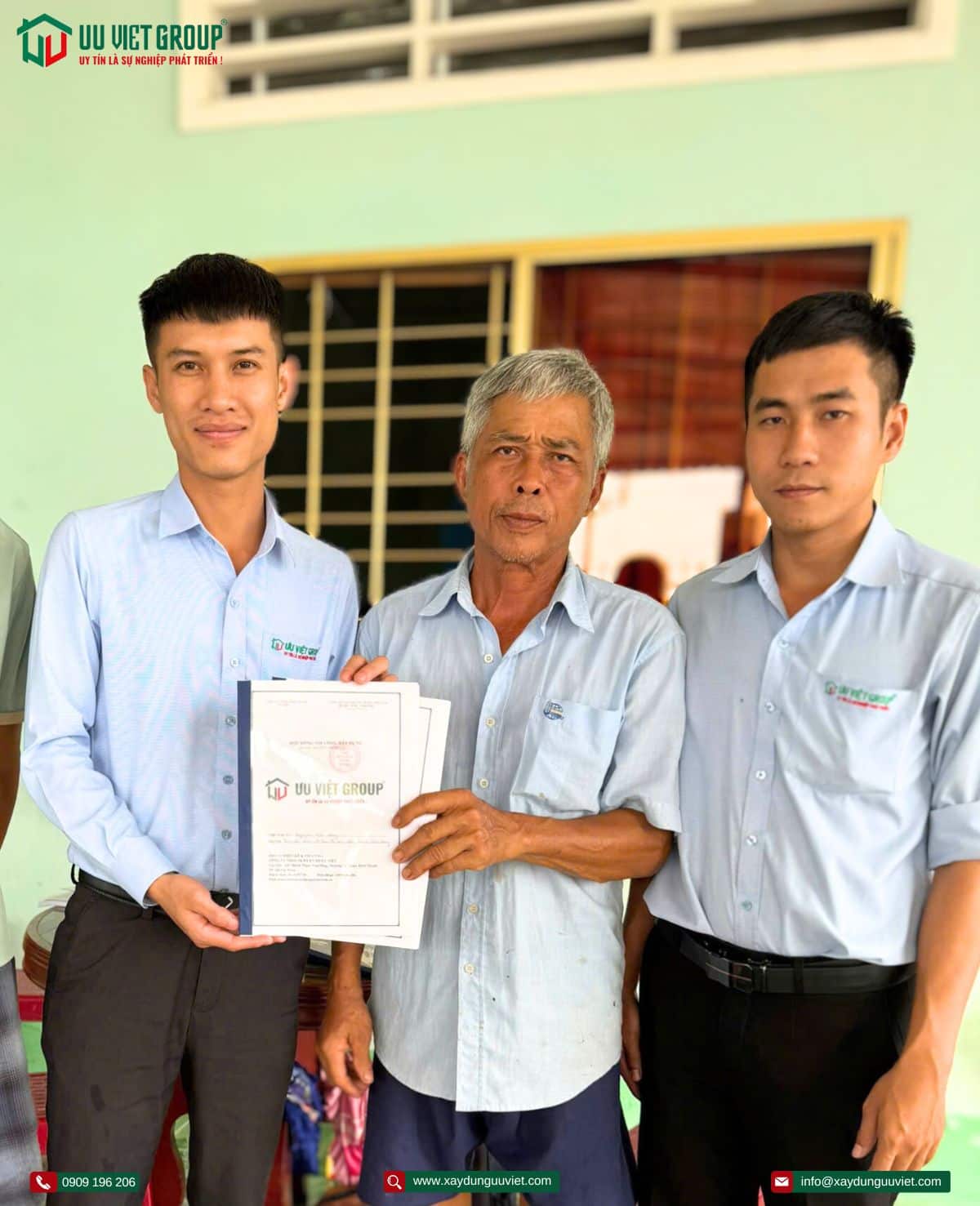 Ký kết hợp đồng xây nhà mới tại Tiền Giang