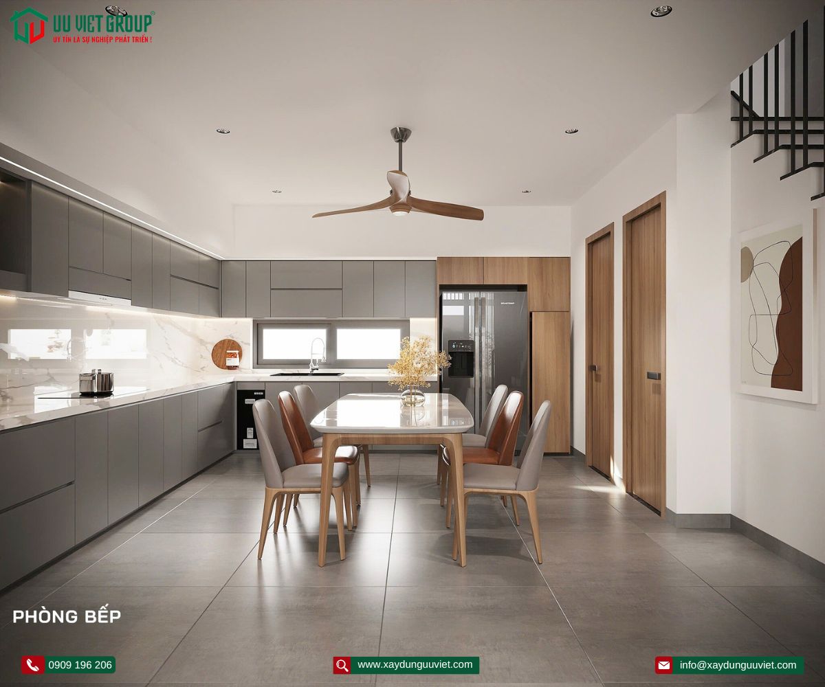 Nhà phố 1 trệt 2 lầu