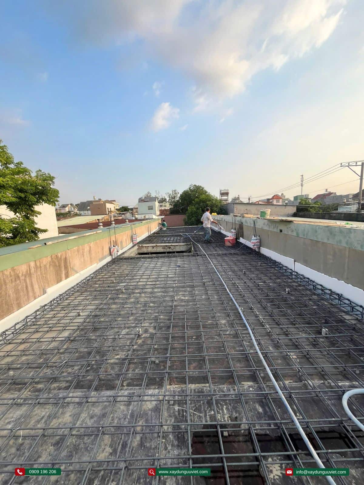 Tiến độ thi công nhà phố