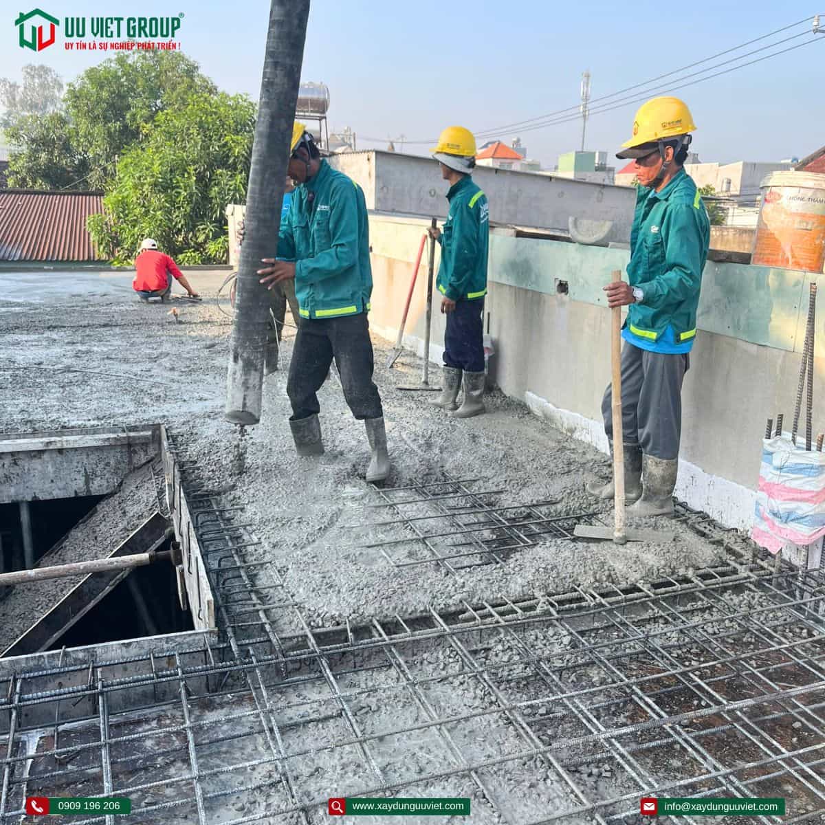 Tiến độ thi công nhà phố