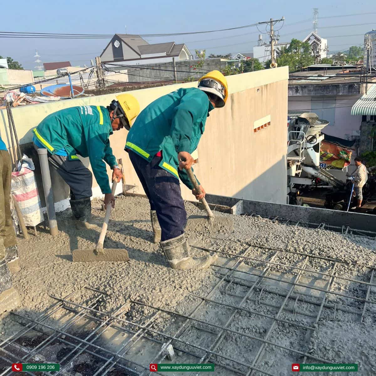 Tiến độ thi công nhà phố