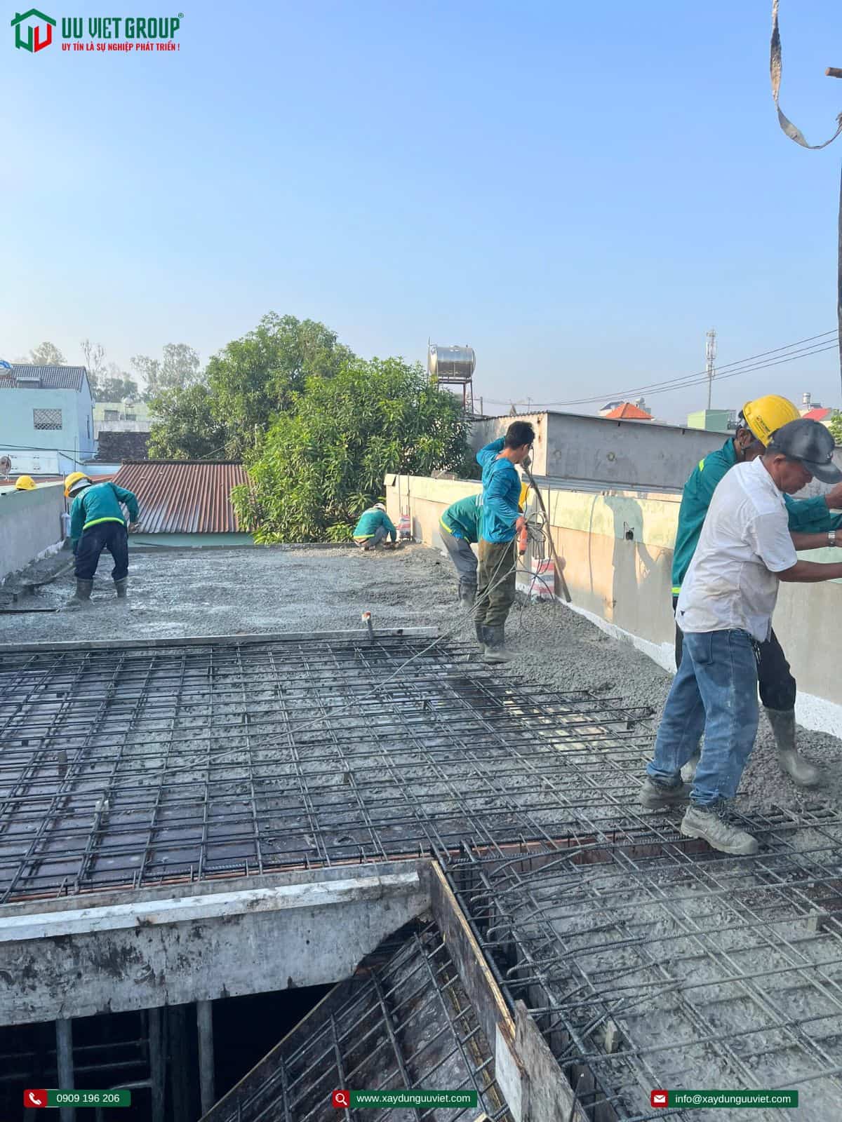 Tiến độ thi công nhà phố