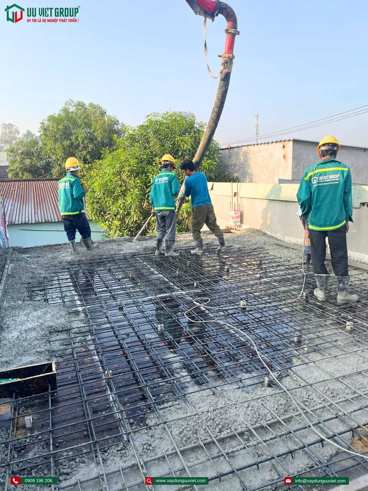 Tiến độ thi công nhà phố