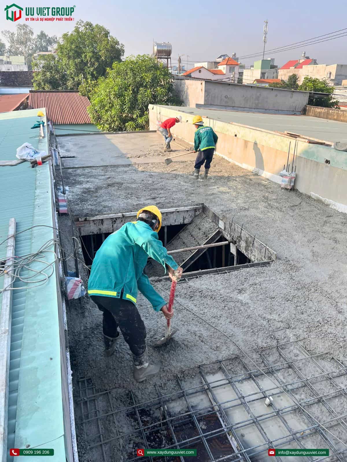 Tiến độ thi công nhà phố