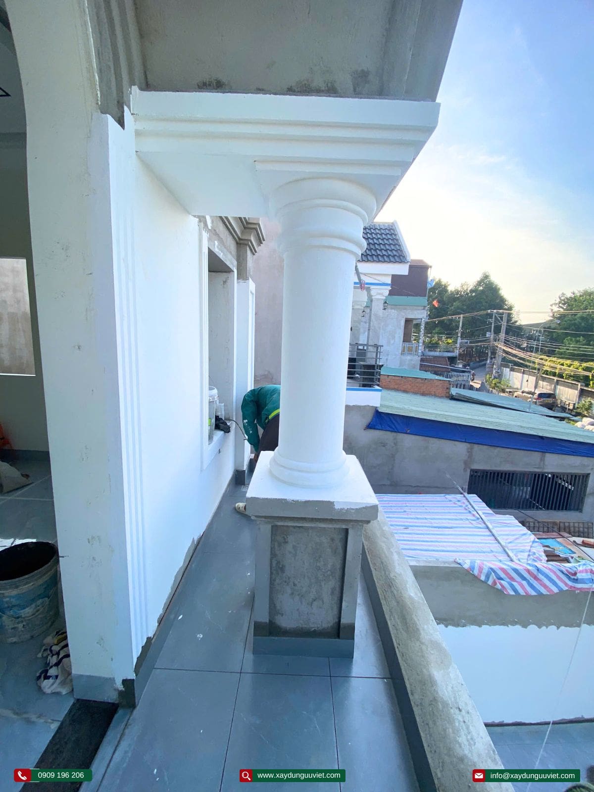 Tiến độ thi công nhà phố Bình Dương