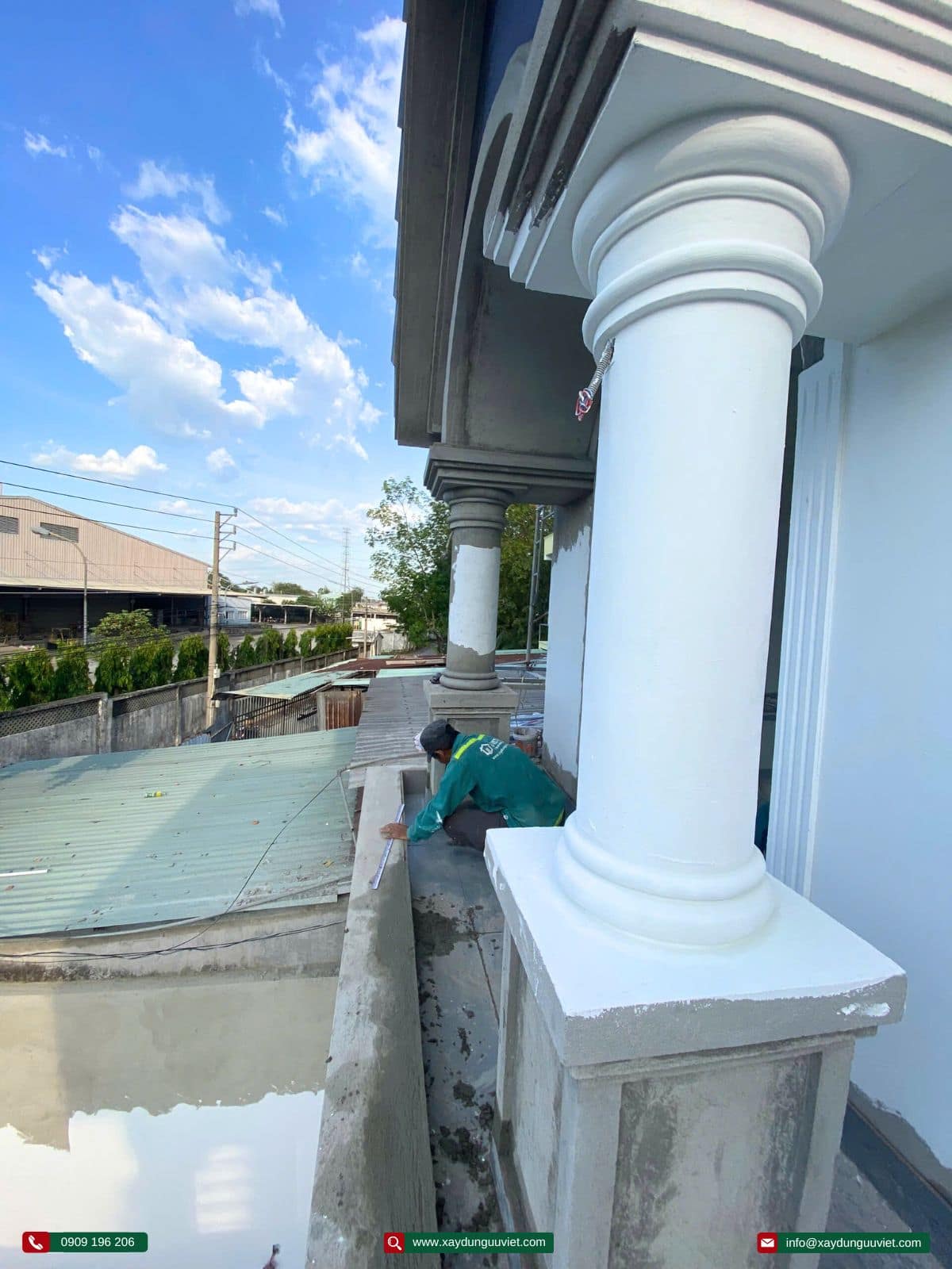 Tiến độ thi công nhà phố Bình Dương