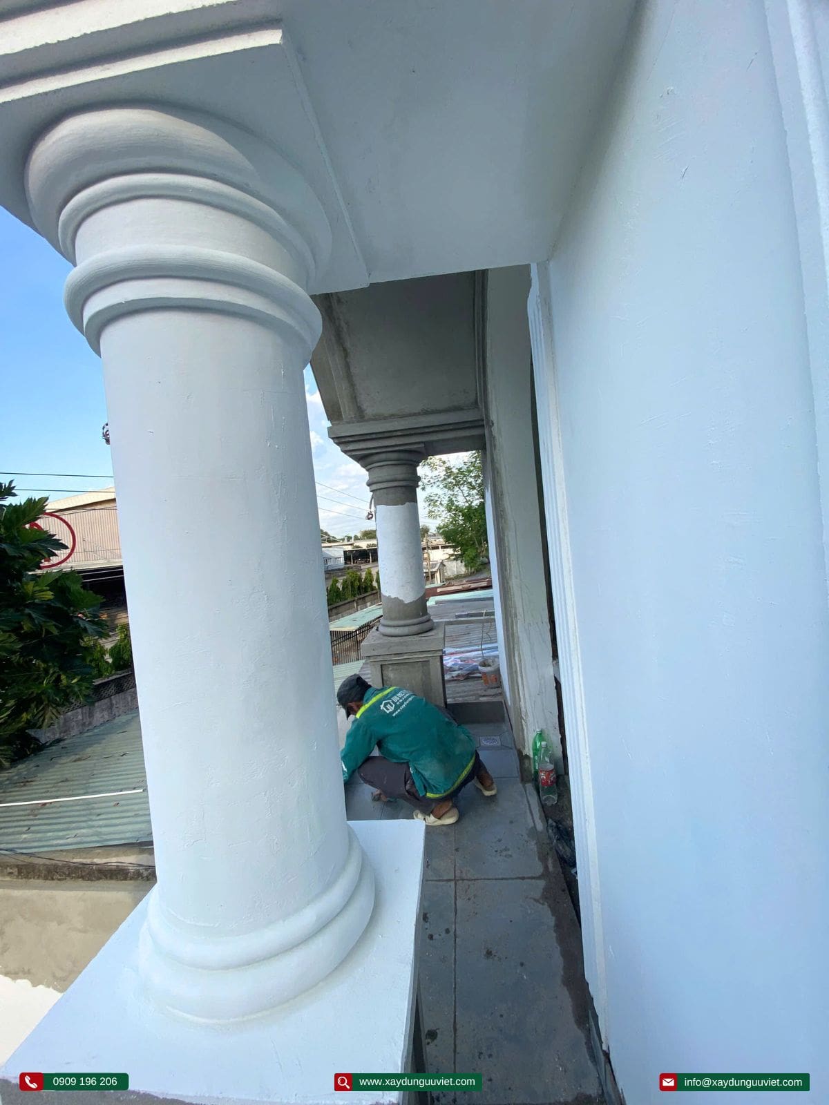 Tiến độ thi công nhà phố Bình Dương