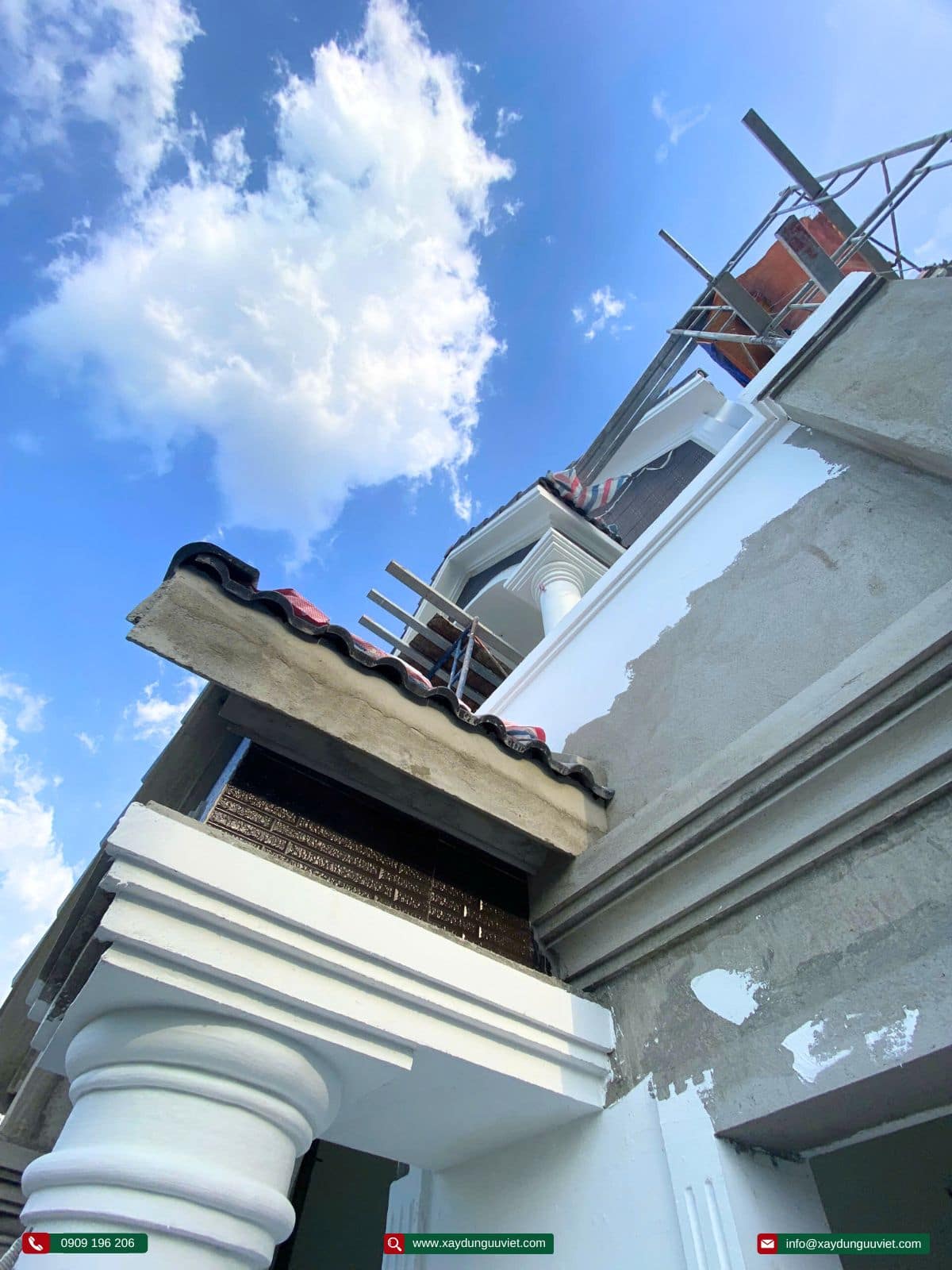 Tiến độ thi công nhà phố Bình Dương