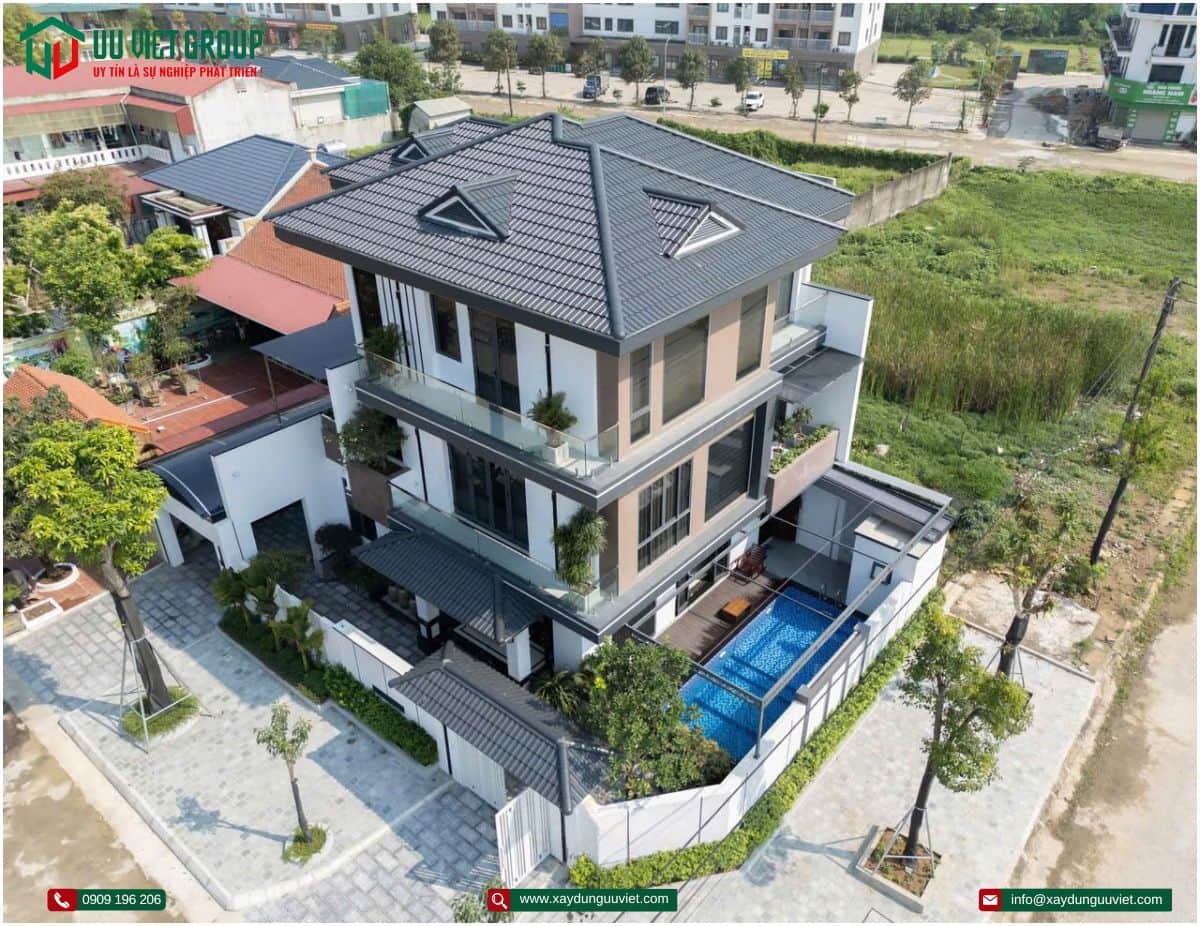Hoàn thành biệt thự hiện đai