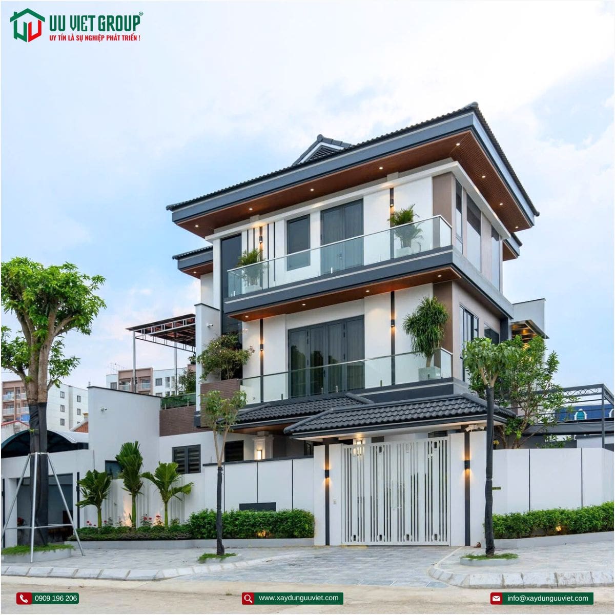 Hoàn thành biệt thự hiện đai