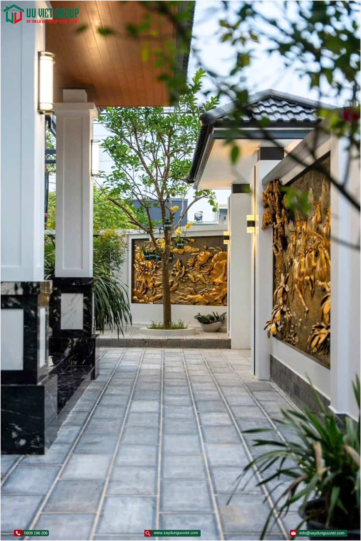 Hoàn thành biệt thự hiện đai