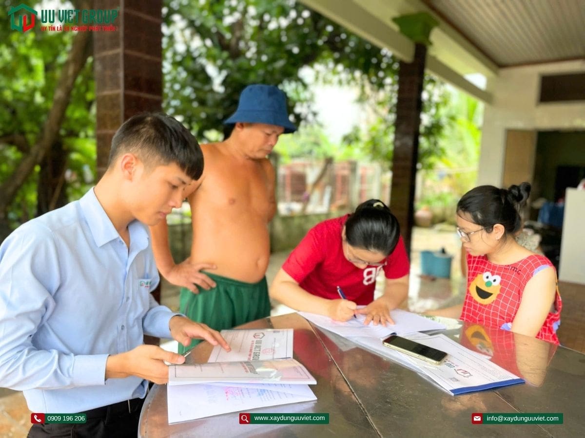 Ký hợp đồng xây nhà mới quận 12