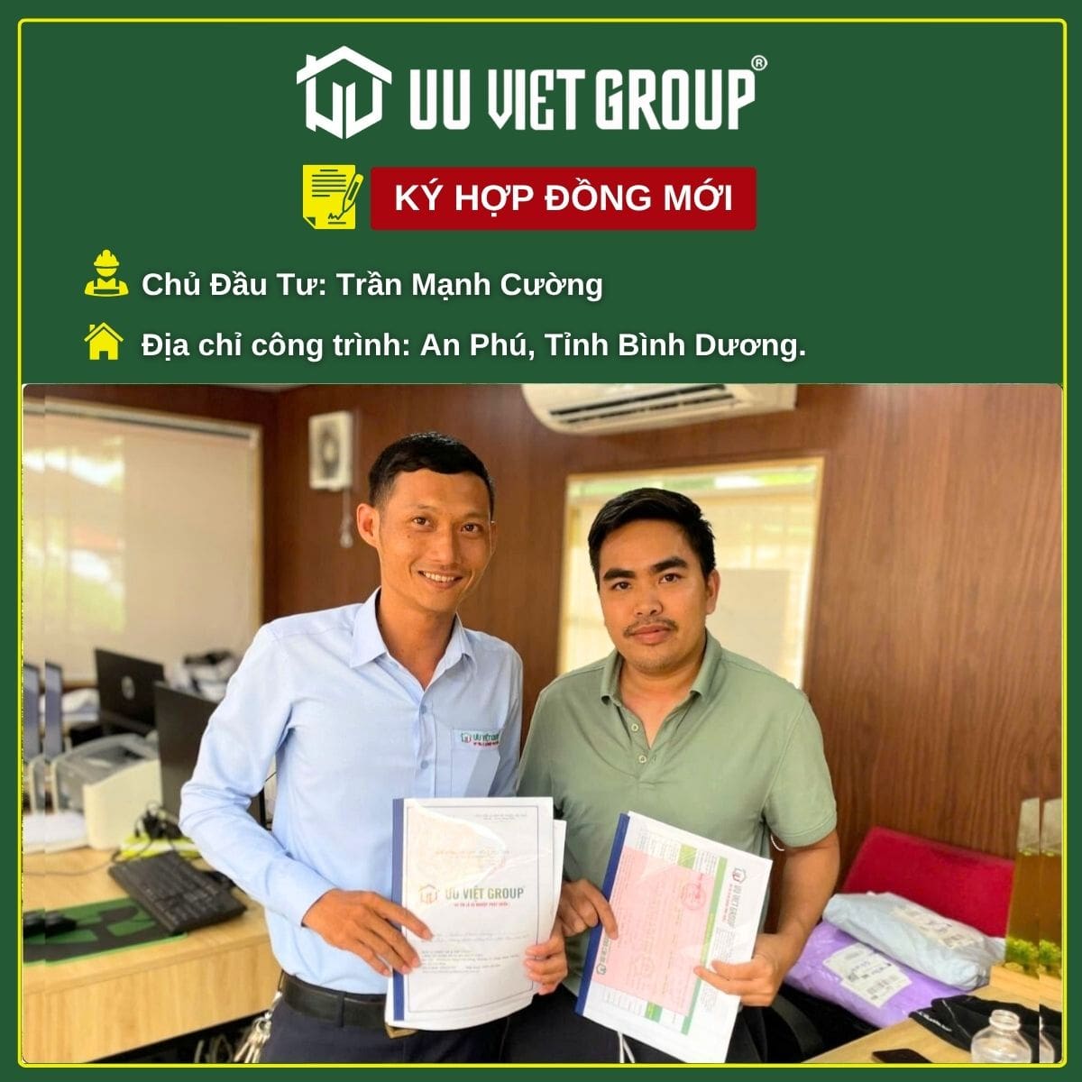 Ký hợp đồng mới Bình Dương