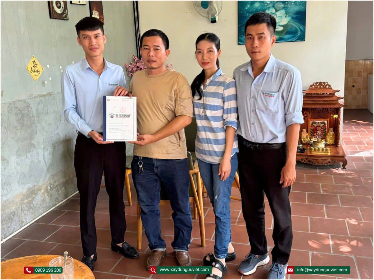 ký hợp đồng xây nhà mới tại Dĩ An, Bình Dương