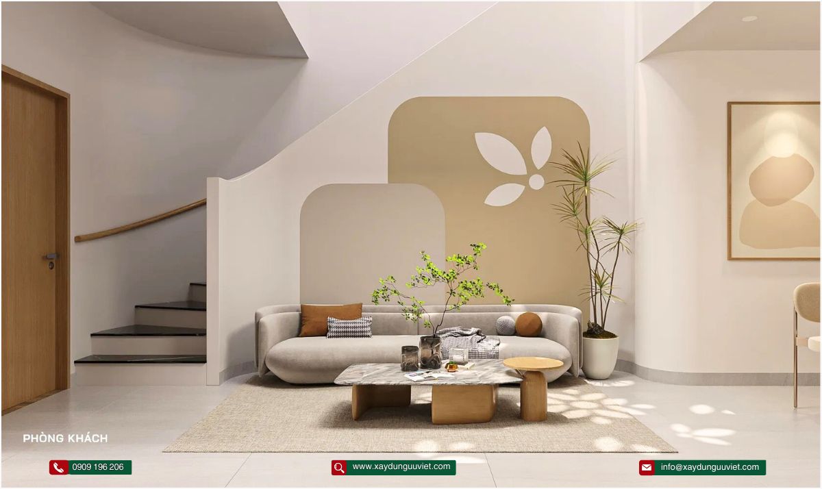 Nhà phố hiện đại 1 trệt 2 lầu