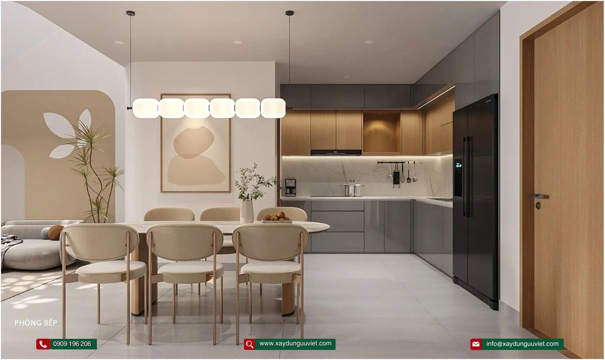 Nhà phố hiện đại 1 trệt 2 lầu