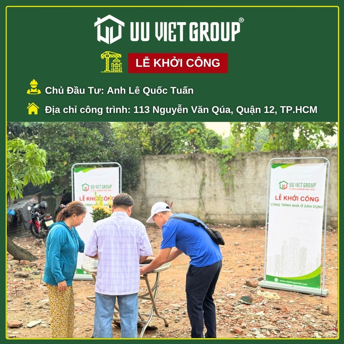 Khởi công nhà mới tại quận 12