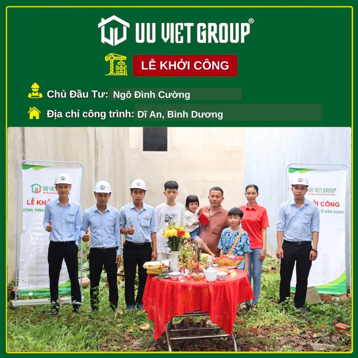 Khởi công nhà mới Bình Dương