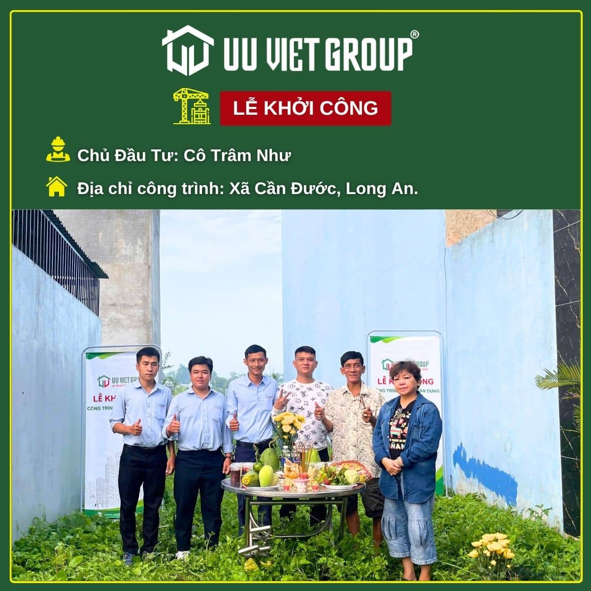Khởi công nhà mới Long An