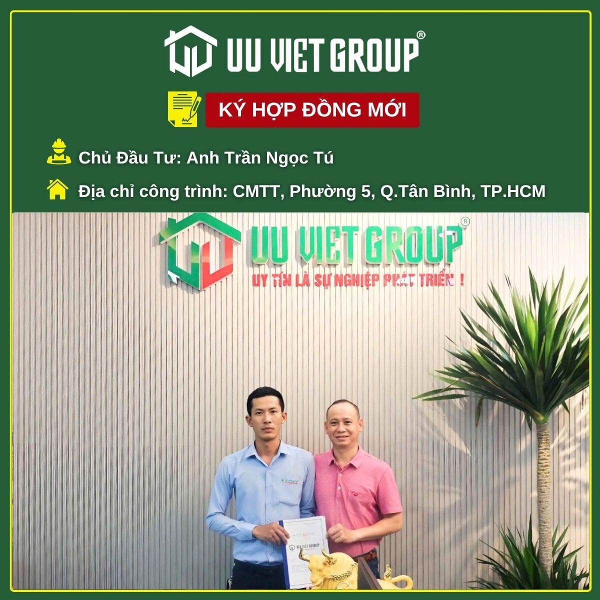 Ký hợp đồng tháng 6