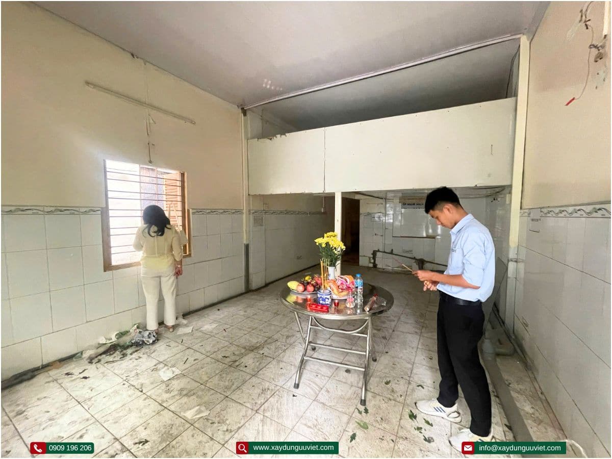 Lễ cúng tháo dỡ nhà cũ
