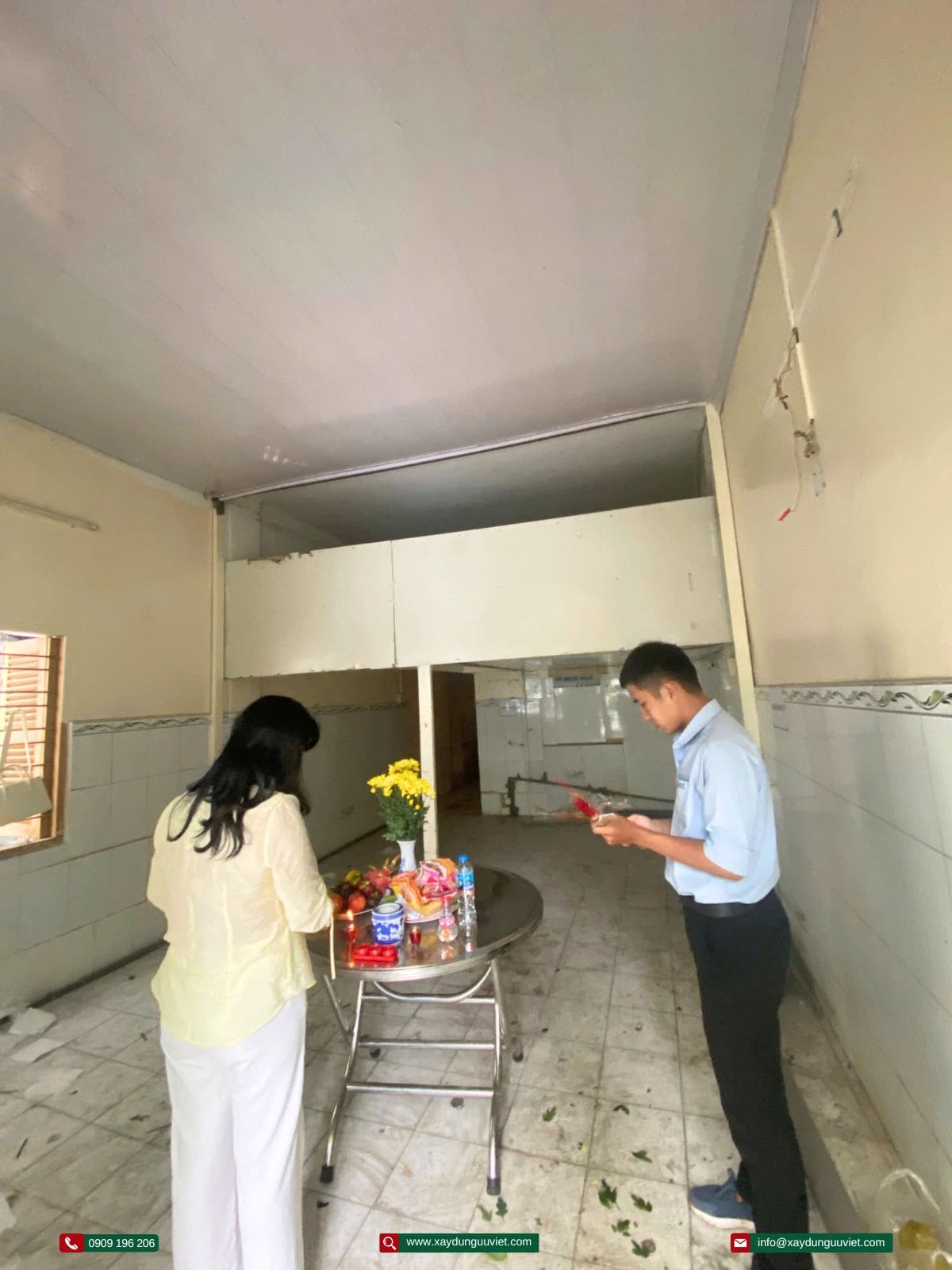 Lễ cúng tháo dỡ nhà cũ