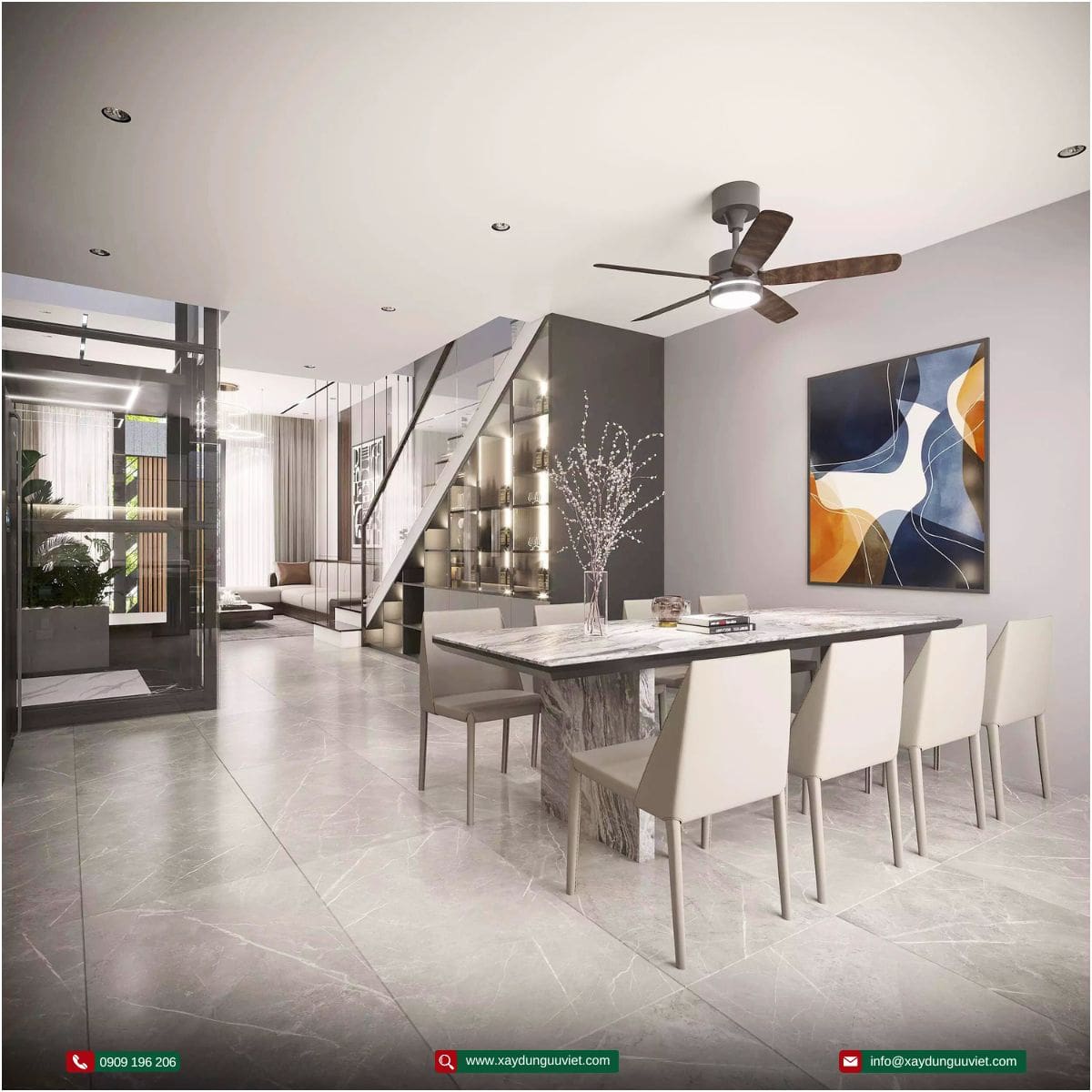 Nhà phố 1 trệt 3 lầu
