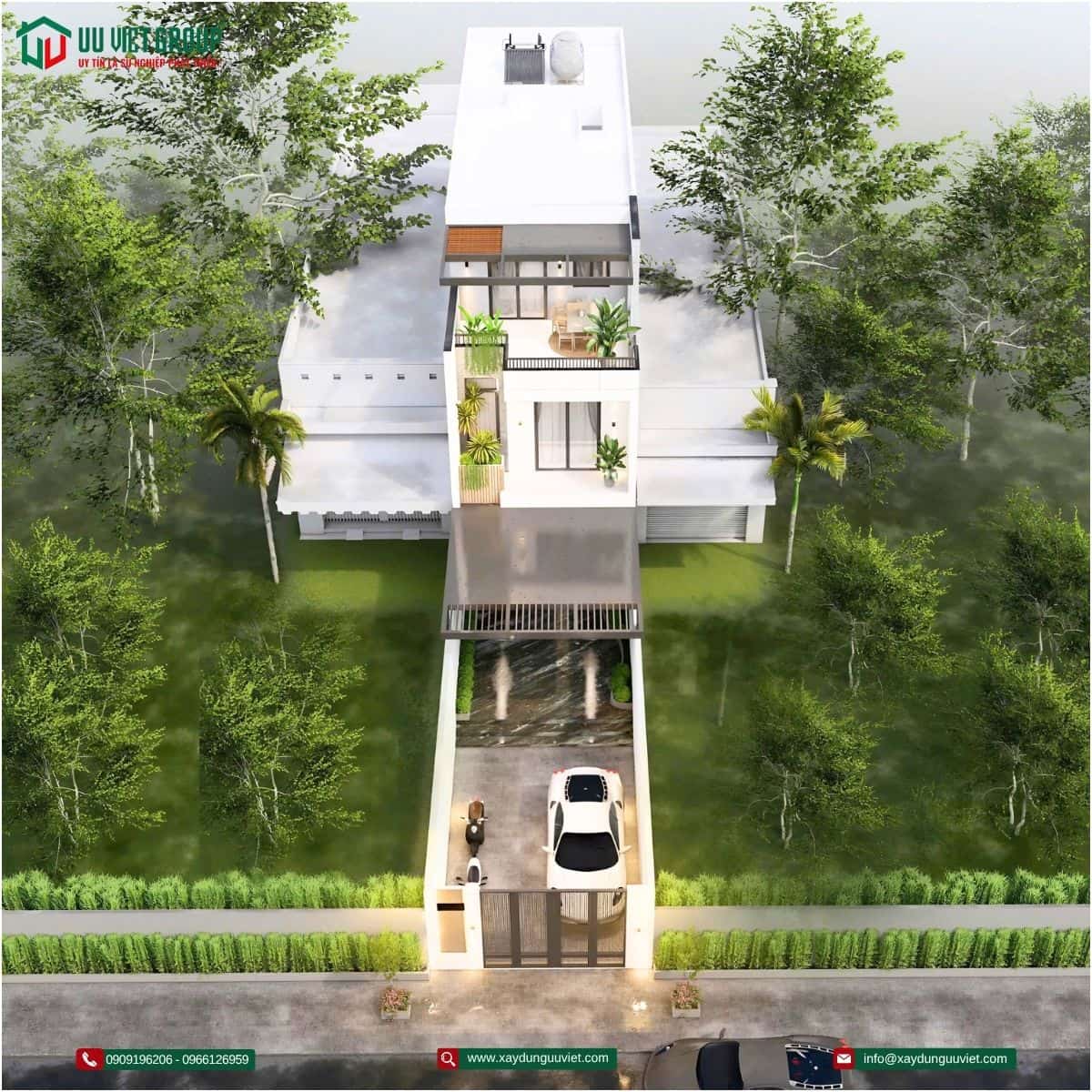 nhà phố 1 trệt 2 lầu