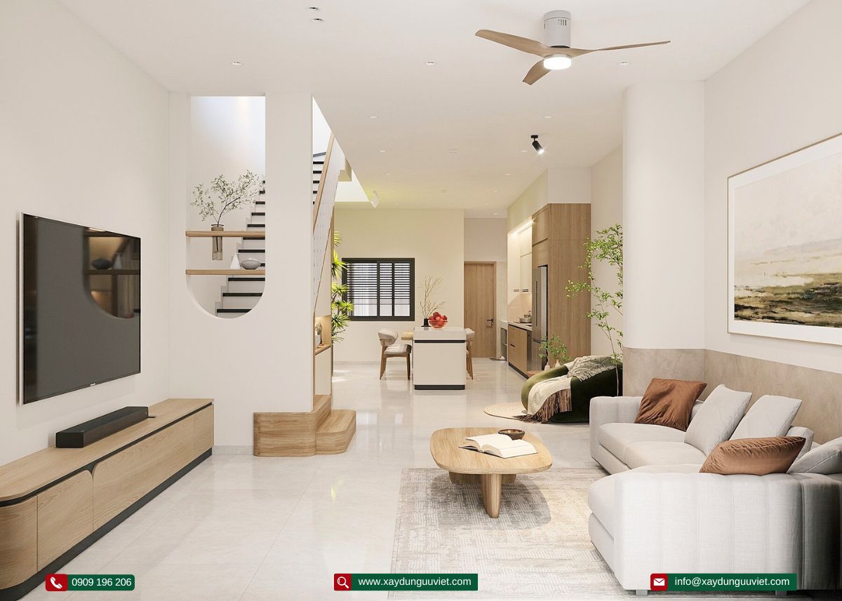 Nhà phố 1 trệt 2 lầu