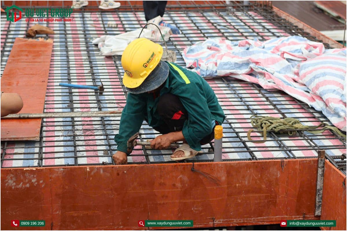 Tiến độ thi công nhà phố tại quận Bình Tân