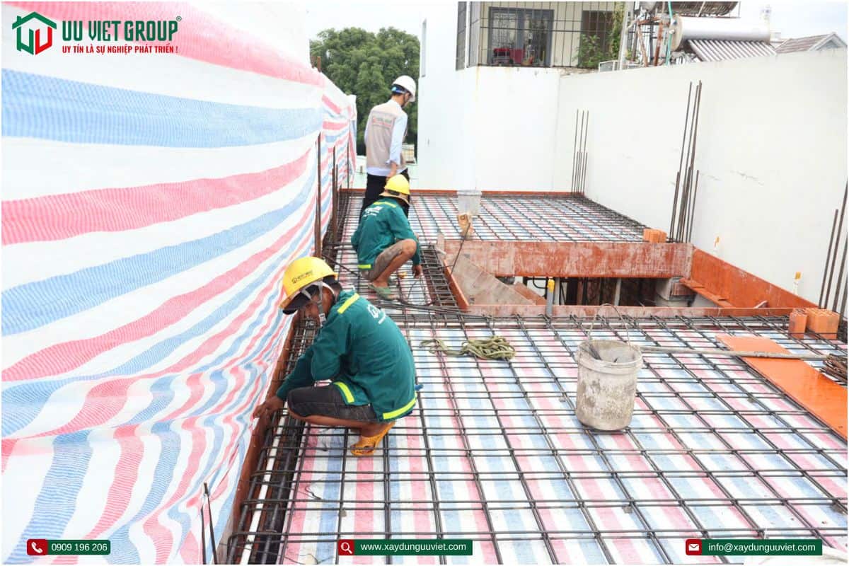 Tiến độ thi công nhà phố tại quận Bình Tân