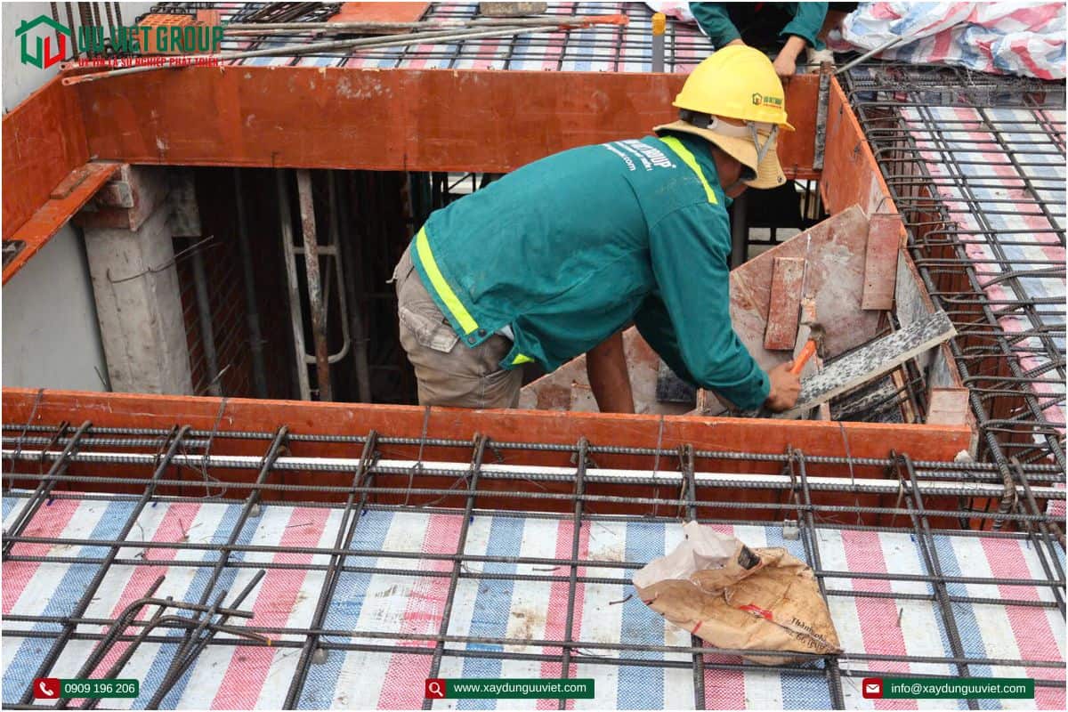 Tiến độ thi công nhà phố tại quận Bình Tân